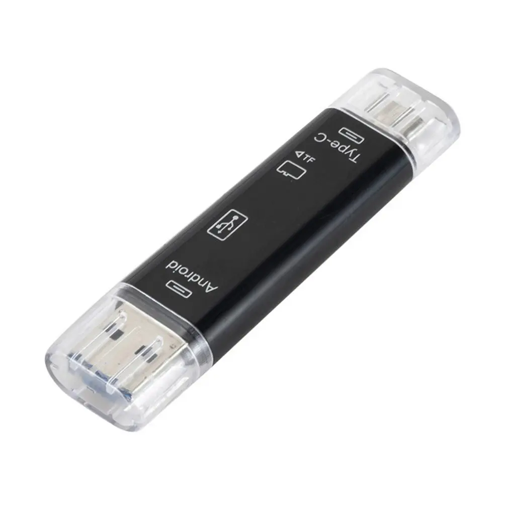 Type C & Micro USB 5 в 1 OTG кардридер флеш накопитель высокоскоростной USB2.0 Универсальный