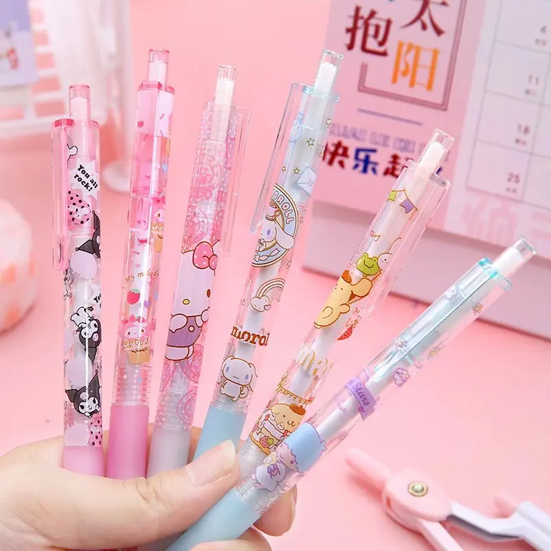 

Kawaii Cartoon Cartoon Image Neuter Pen Black 0.5 mm Super Cute Cartoon Student Supplies School Office Supplies Stationery