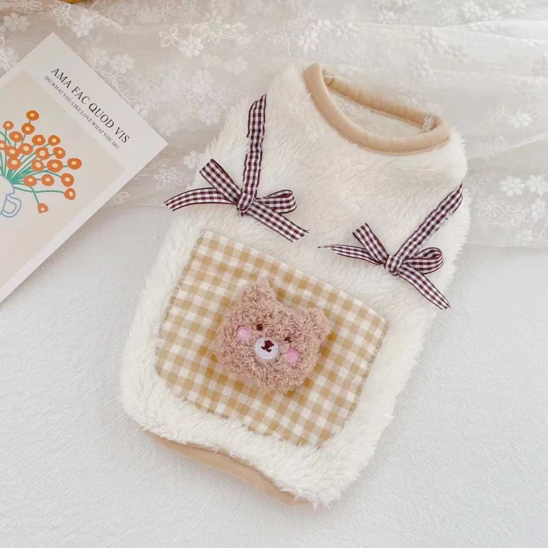 Толстовка для собак одежда кошек чихуахуа зимняя домашних животных костюмы