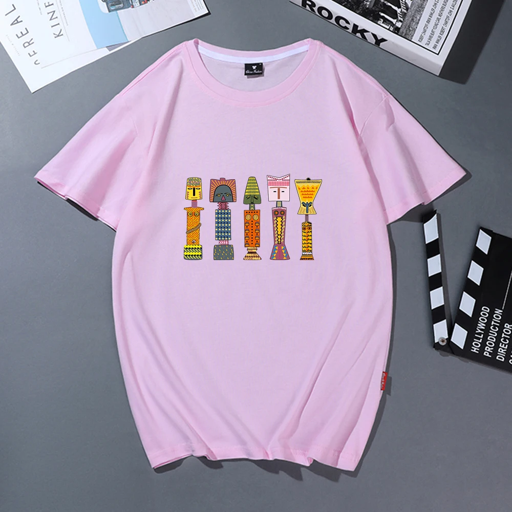 Женская свободная футболка в египетском национальном стиле с принтом женская