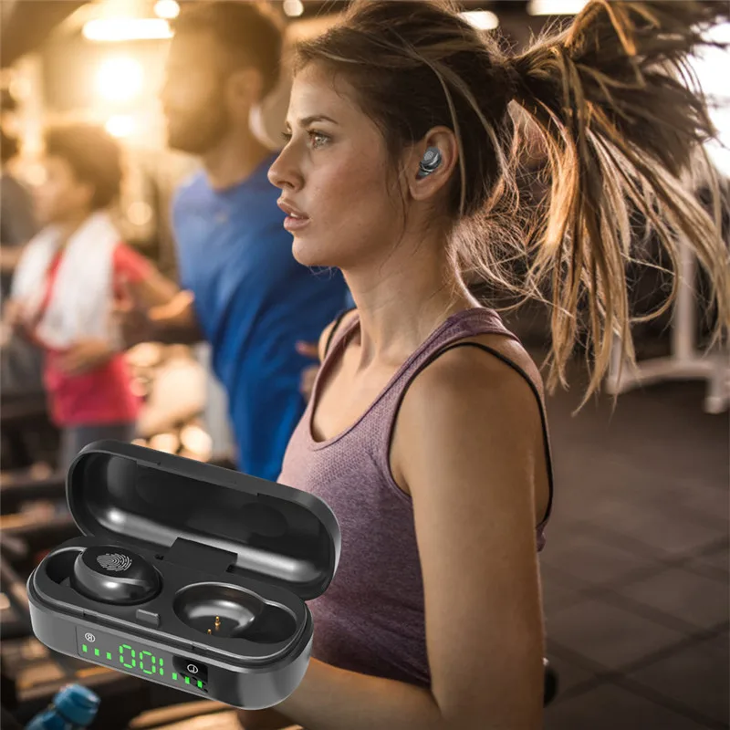 Спортивные стереонаушники Mini Wireless Bluetooth с микрофоном беспроводные наушники