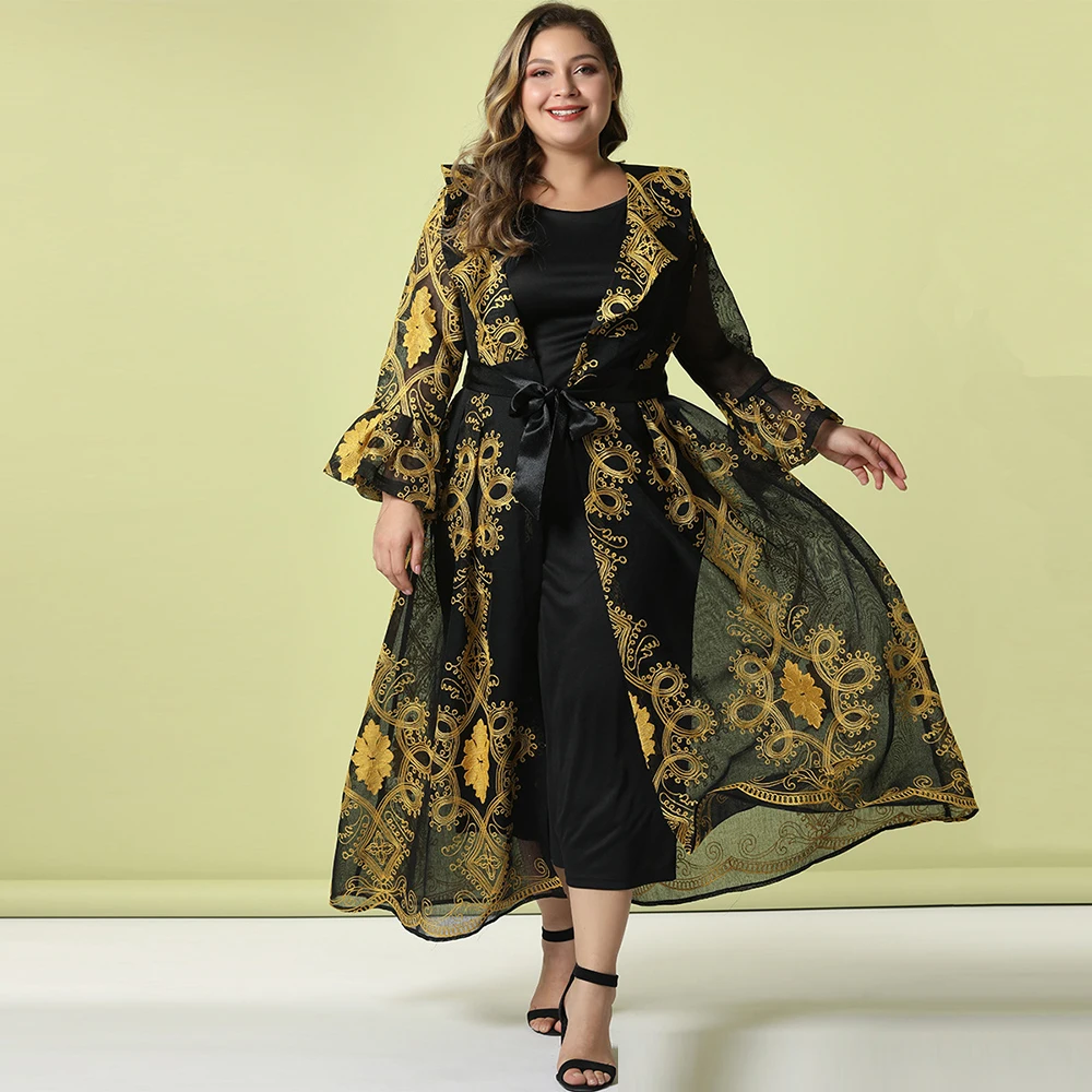 Рамадан ИД Мубарак, черная Abaya, женское платье в арабском и мусульманском стиле