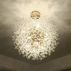 Современный хрустальный Одуванчик светодиодный светильник люстры висячие светильники для гостиной, столовой, украшение дома, подвесной светильник