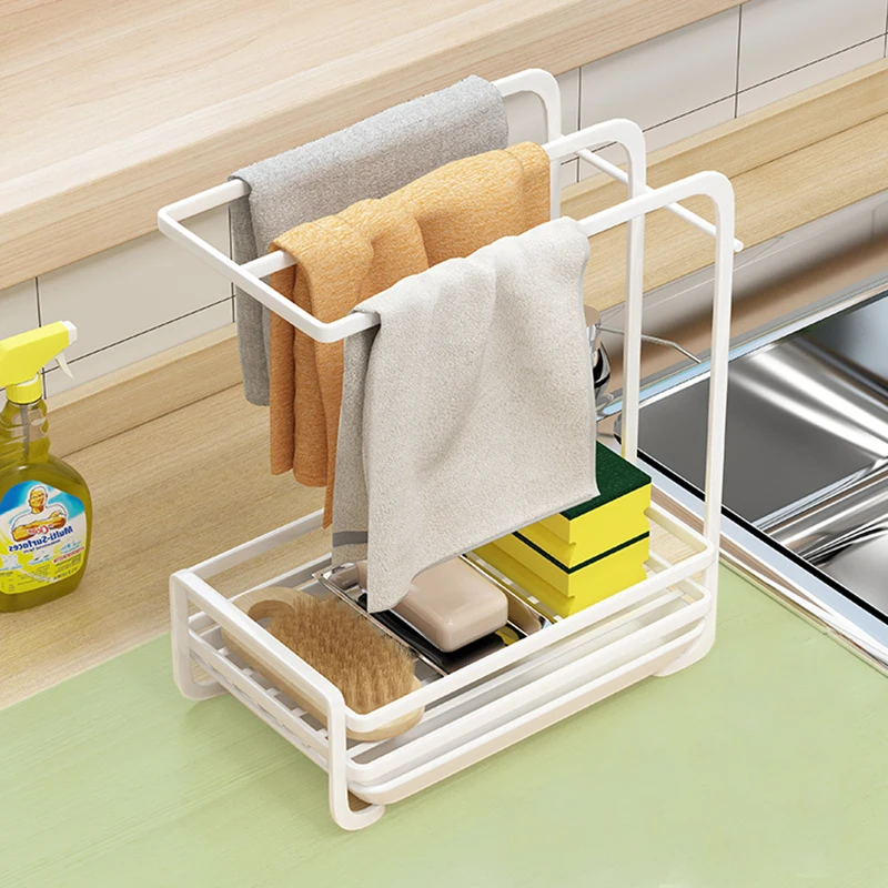 

Держатель для кухонной раковины, из губки и стали