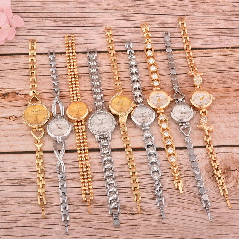 

Luxury Brand Bracelet Watches Women Stainless Steel Wristwatches Ladies Dress Quartz Watches Clock femme 3pcs Set With Box