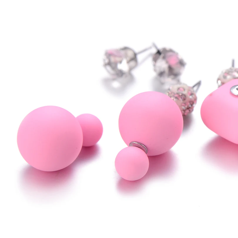 Модные матовые милый грибок Круглые DIY ювелирные изделия в стиле панк кристалл