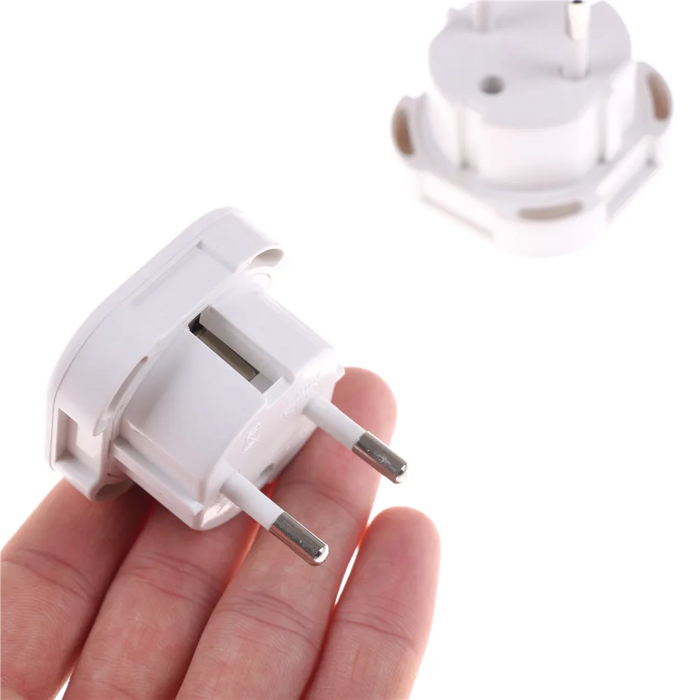 

high quality 2PCS UK To EU Plug Adapter Socket Plug Converter Travel Electrical Power Adapter Socket Plug