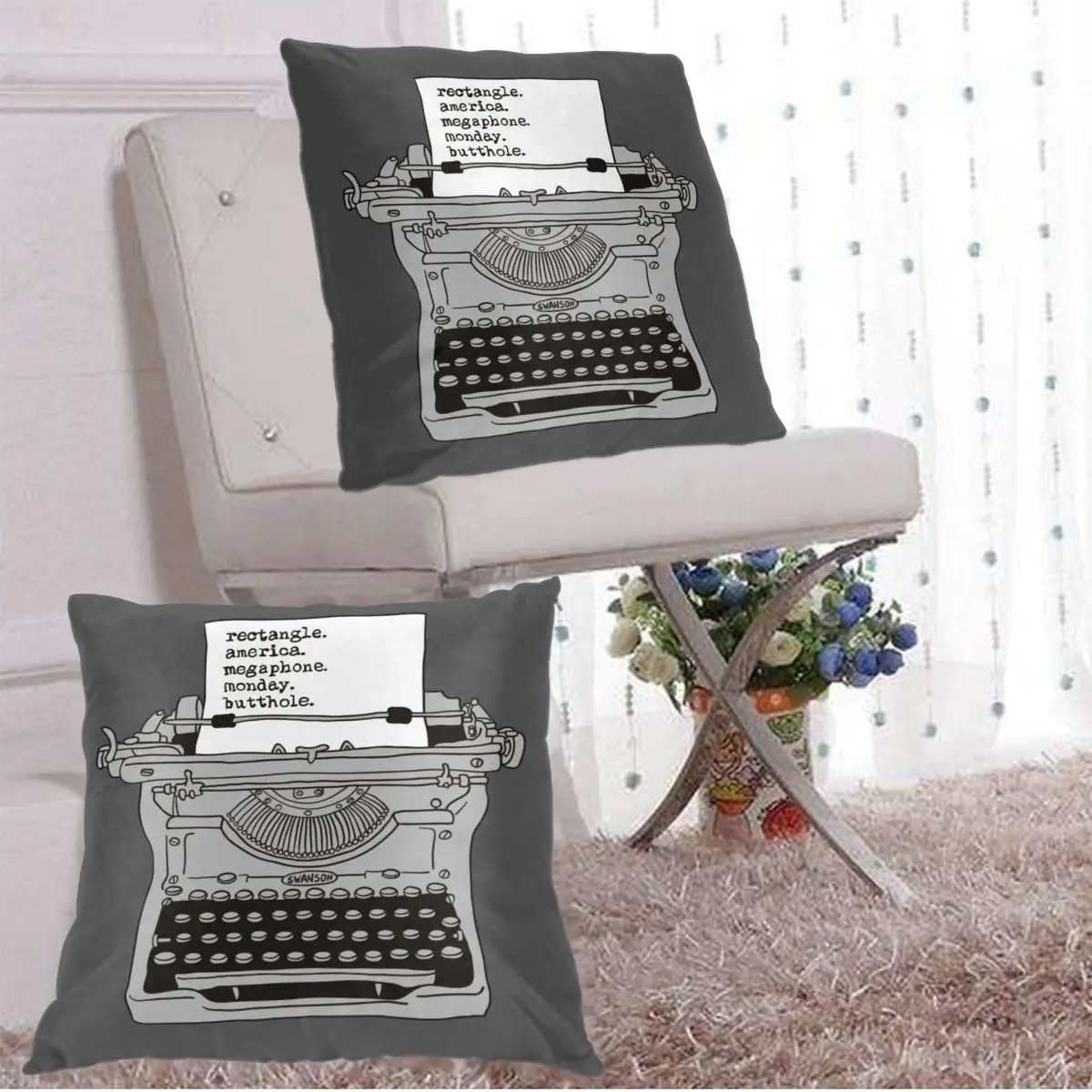 Throw Pillows Case Ron Swanson Typewriter sofa decorative pillow cushions cover | Дом и сад