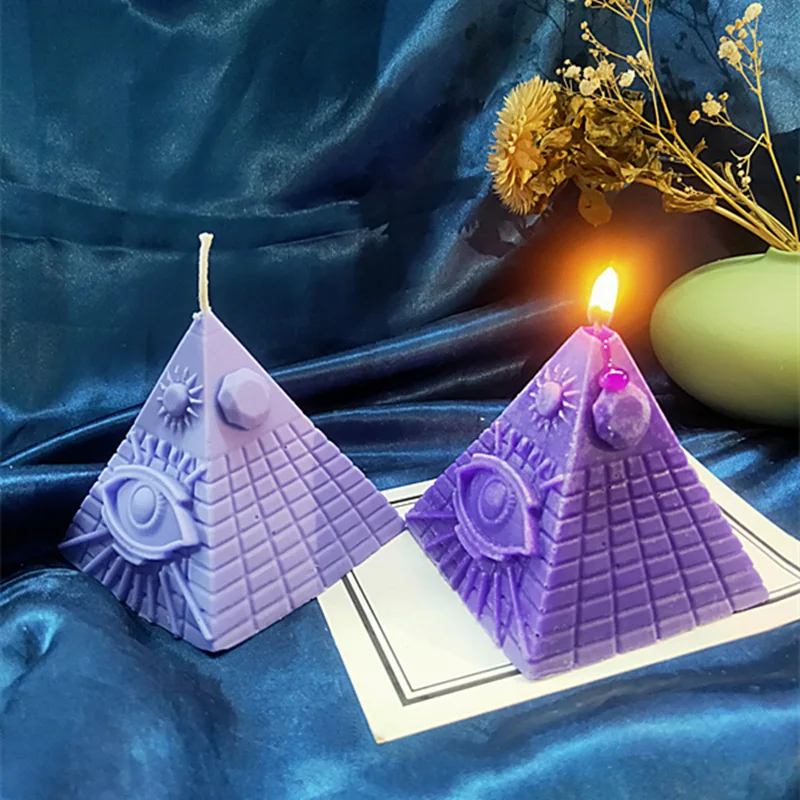 

All Seeing Eye Tower Candle Silicone Mold for DIY Handmade Aromatherapy Candle Ornaments Handicrafts Soap Mold Hand Gift Making