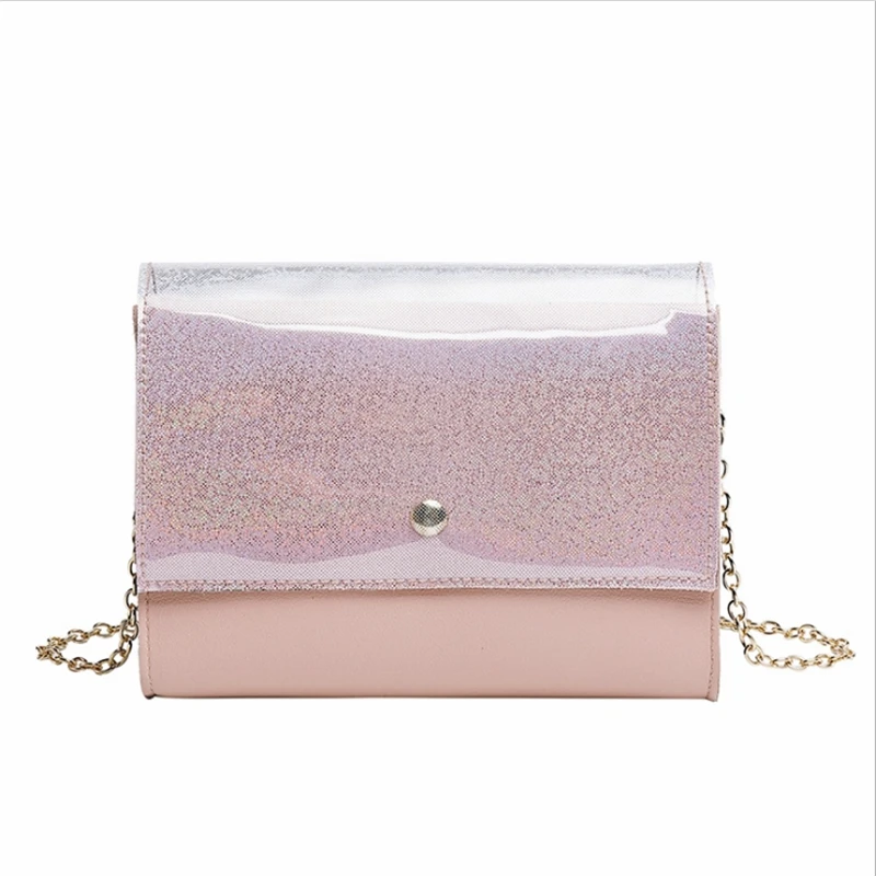 Сумки для женщин 2019 блесток сумка через плечо на цепочке флуоресцентный Мода