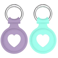 fashion heart shaped silicone case for apple airtag protective cover for apple locator tracker anti lost airtag protective shell