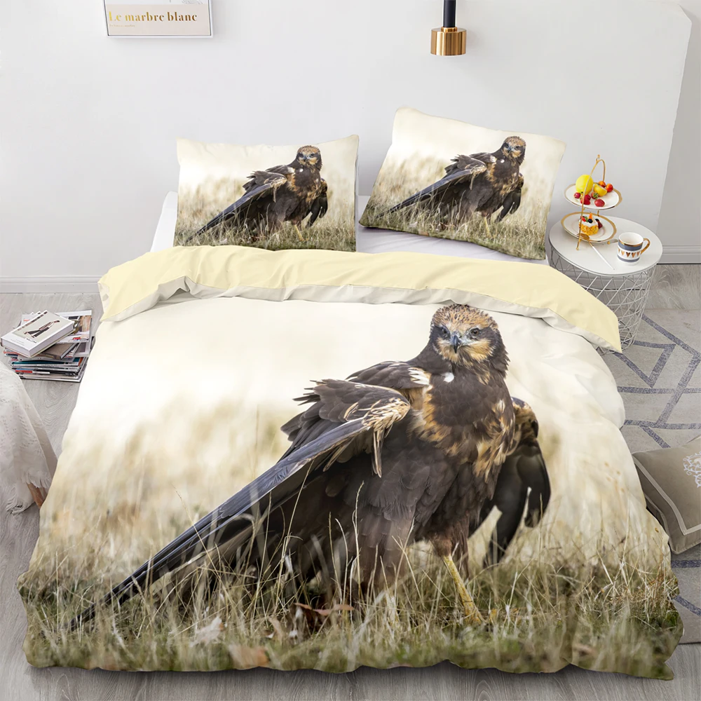 

Высококачественный Комплект постельного белья с пододеяльником и принтом животных, 3 шт. с 2 наволочками для украшения дома