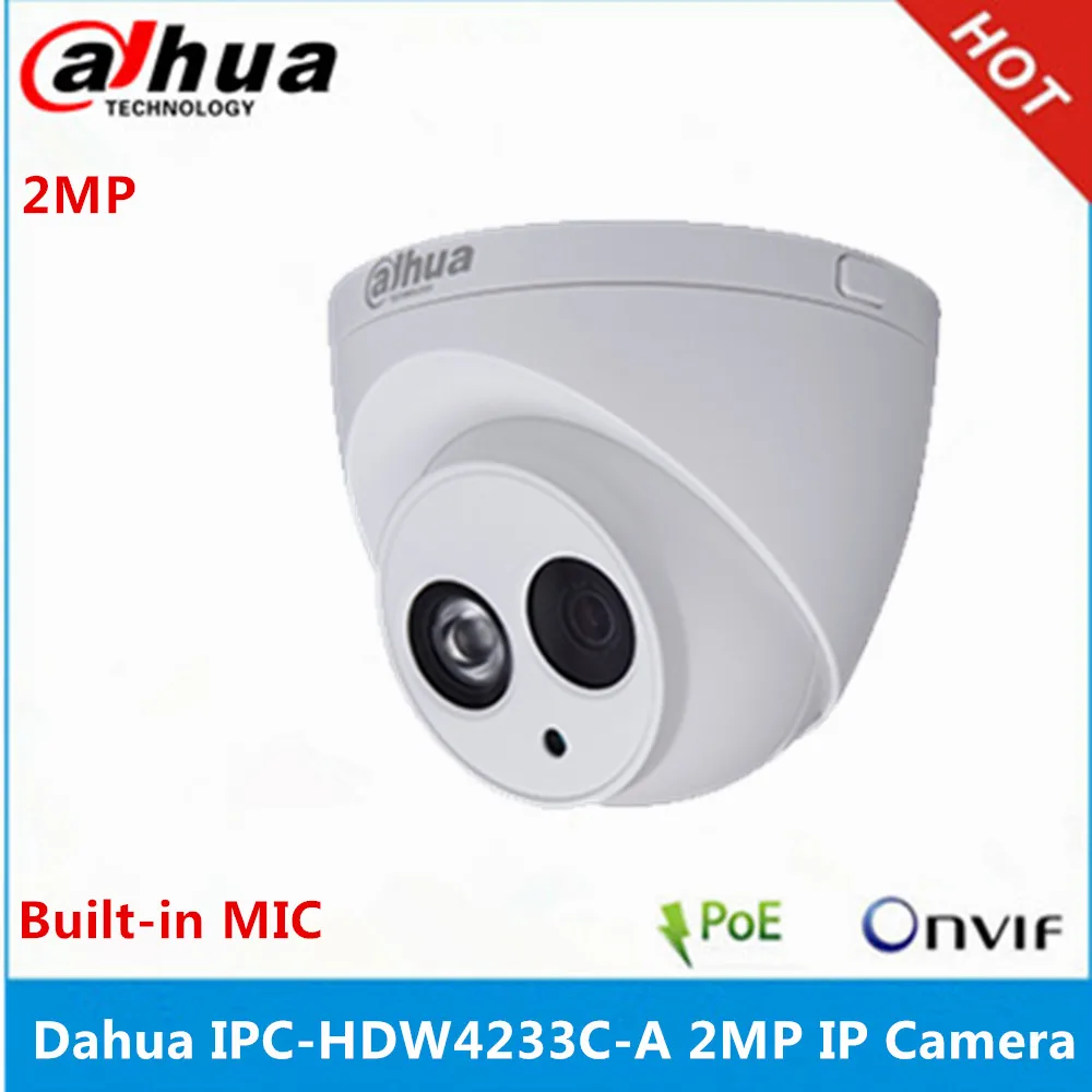 Dahua 4 шт. IPC HDW4233C A Встроенный микрофон 2MP ip камера и NVR2104HS P 4KS2 4CH с портами POE
