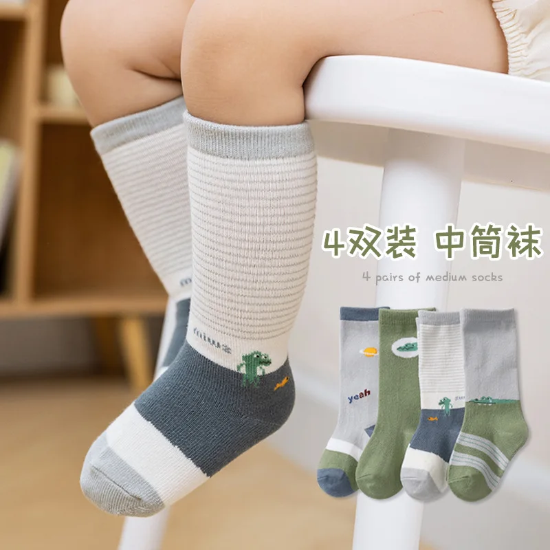 

Children's Clothes for Newborns with Print Socks Girls Baby Infant Toddlers Anime Clothing Cotton Kids Warm Cartoon Boy Thermo