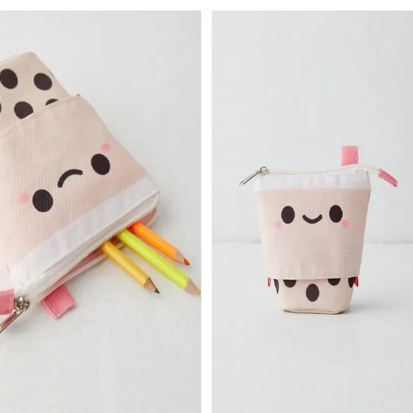 

NEW 2021 School Cute Pencil Case Fabric Quality Flexible Supplies Pencil Bag Stationery Gift School Cute Pencil Box