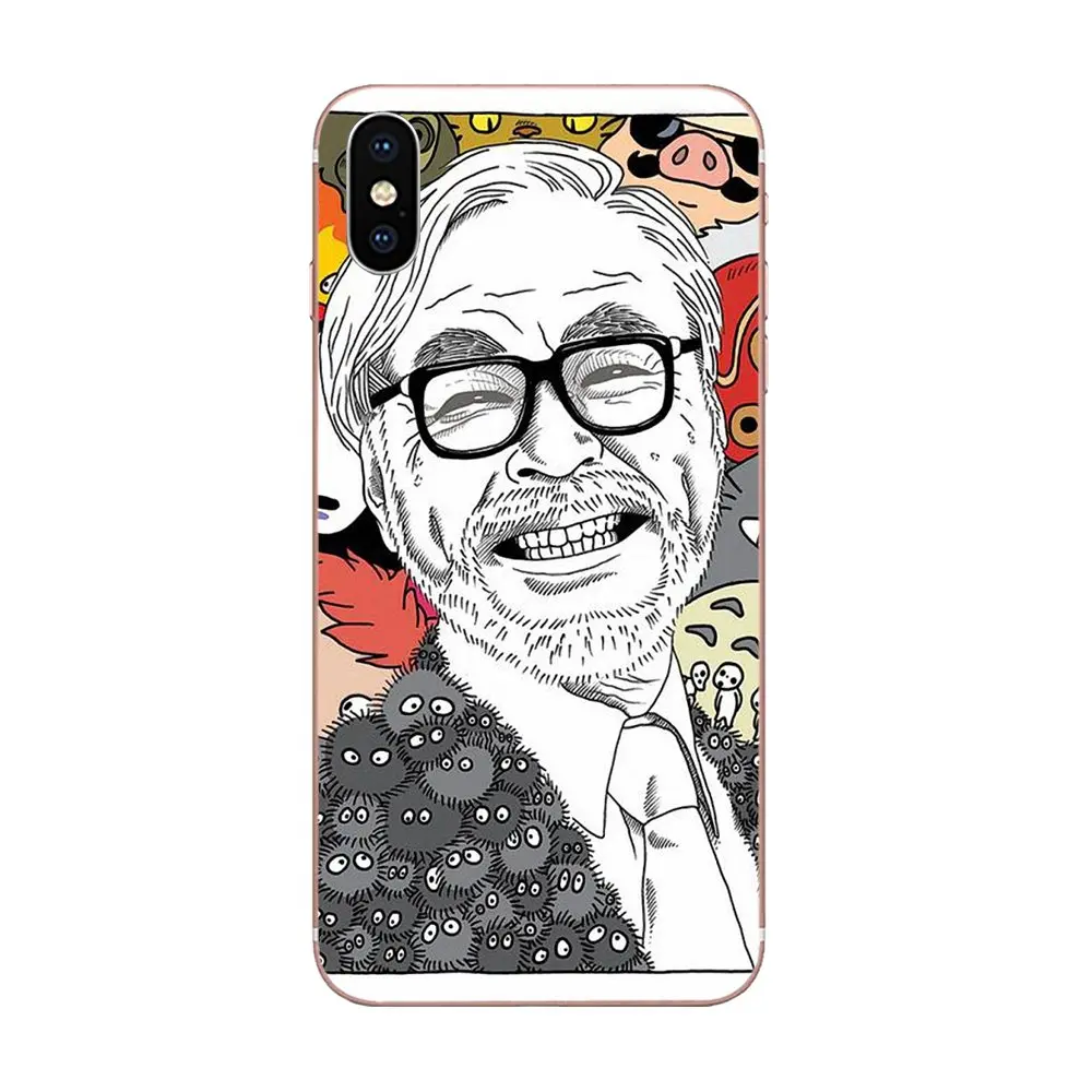 Стильный чехол из ТПУ Hayao Miyazaki портретное искусство для samsung Galaxy Note 5 8 9 S3 S4 S5 S6 S7 S8 S9