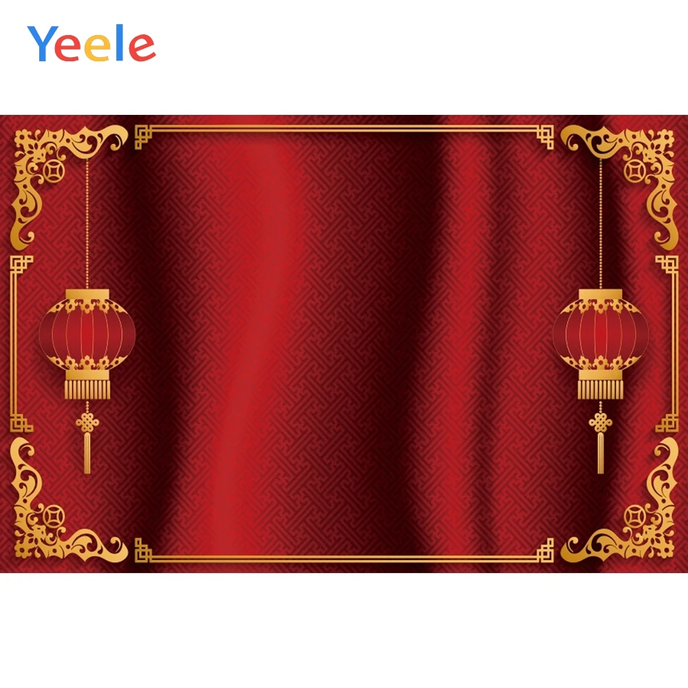 Yeele новый год китайский фонарь красный фотосессия фотография фоны