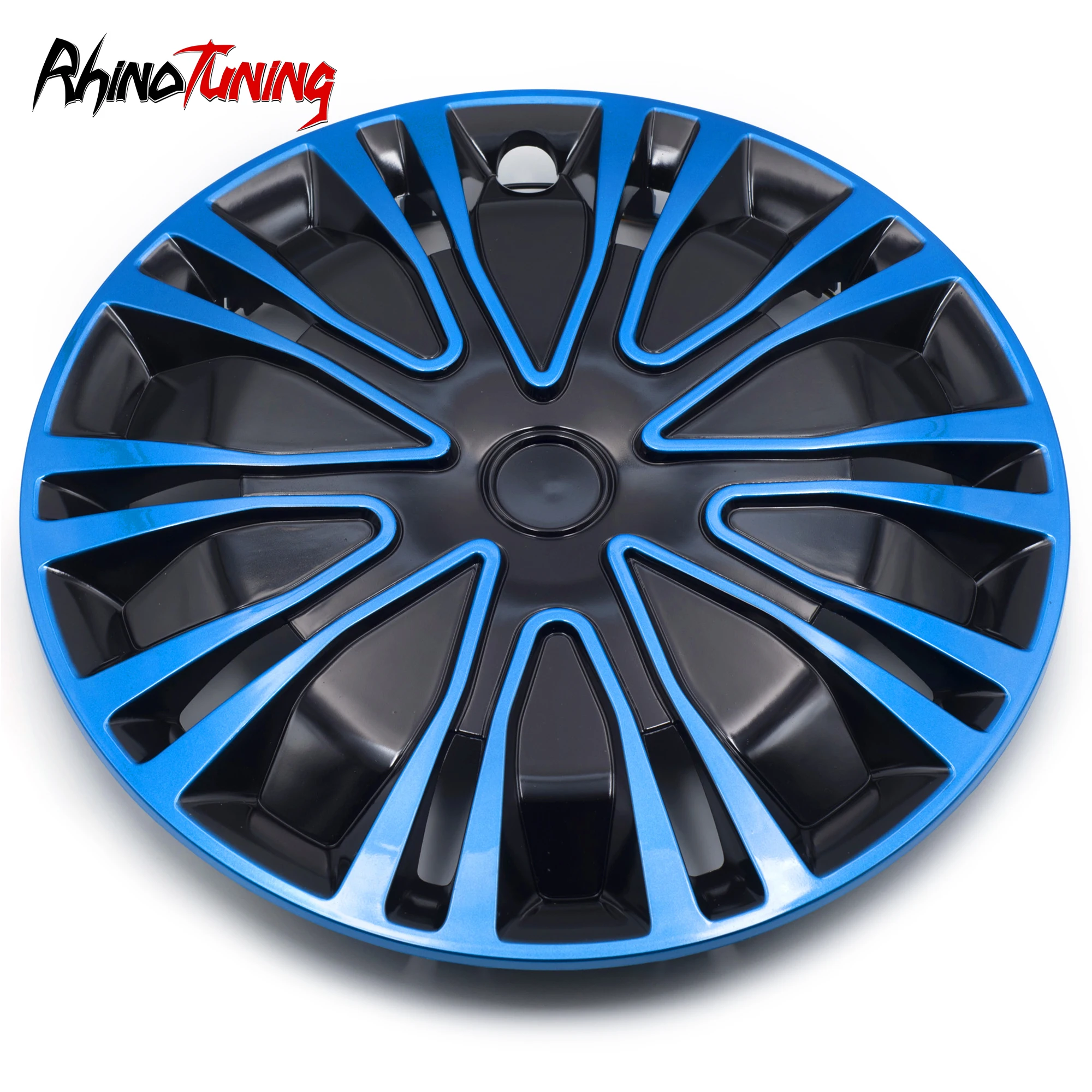 

1pc 14in 390mm Car Wheel Hub Caps For Tire Center Cover 10 Spoke Clip Refit Styling Trims Blue Red Auto Accessories