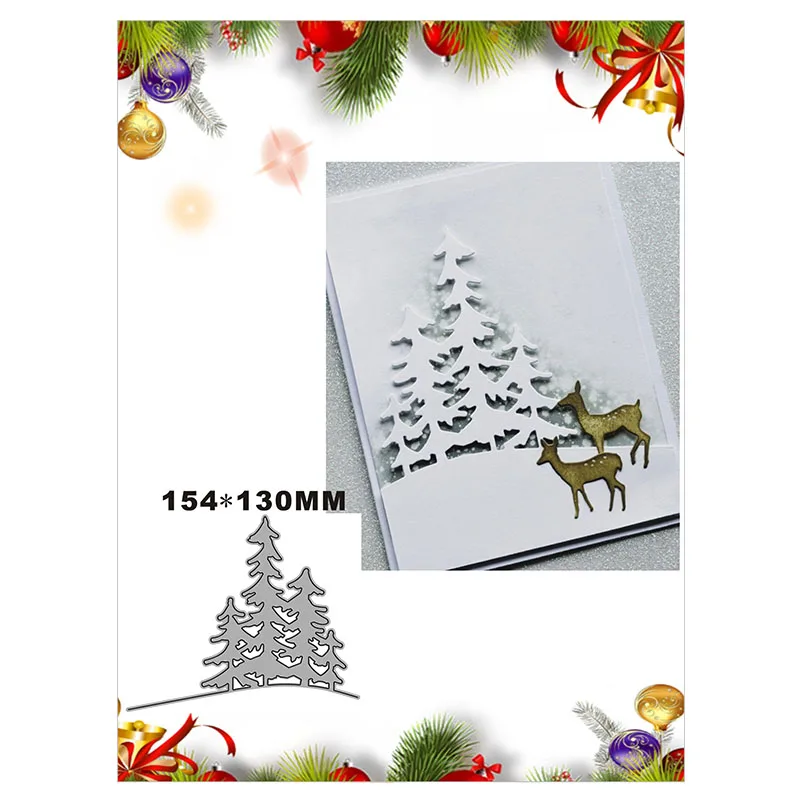 

Пресс-форма «Четыре деревья на склоне» для тиснения, металлические пресс-формы 2022 для рукоделия, декоративный альбом для скрапбукинга, изго...