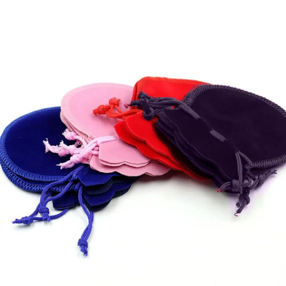 

24pcs Calabash Packing Drawstring Velvet Pouch Sachet Gift Bag For Jewelry Wedding Things Party Bead Container Storage