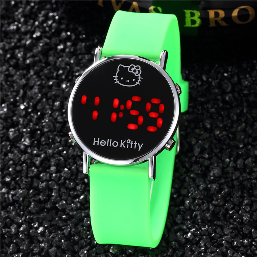 Белые Мультяшные часы детские наручные милые цифровые Relogio Enfant Led Reloj Для девочек