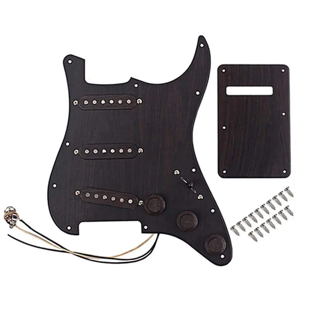 

Предварительно загруженные пикапы SSS Pickguard Alnico-V для электрогитара Strat Parts ickguard Alnico-V Pickups электрогитара Strat P