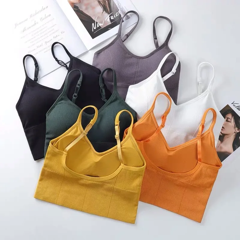 

Women Bras Sexy Lingerie Crop Tops Backless Bustier Padded Sports Bra Push Up Bra Tops Girls Underwear Sport Top