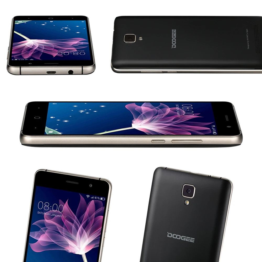 Самый дешевый телефон DOOGEE X10S 5 0 дюйма IPS 8 ГБ Android 6 две SIM-карты MTK 6580 МП 3360 мАч WCDMA GSM