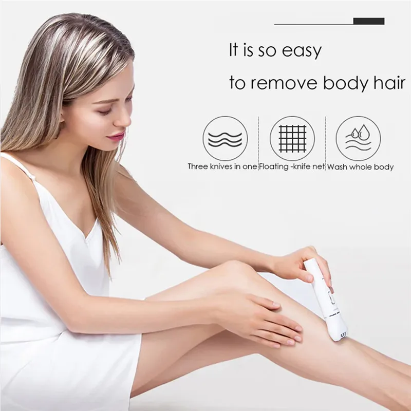 Kemei 5 In 1 Electric Epilator Lady's Painless Hair Shaver Portable Lady Eyebrow Body Nose Bikini Trimmer | Бытовая техника