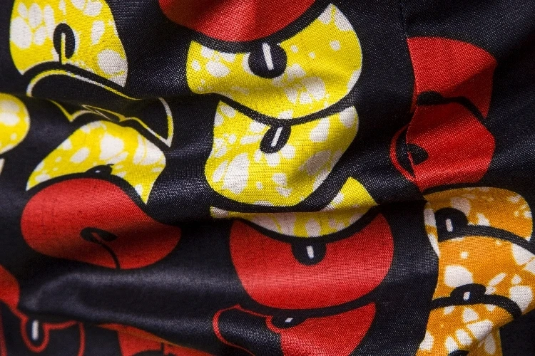 Новый мужской повседневный модный Национальный стиль с принтом Мужская рубашка