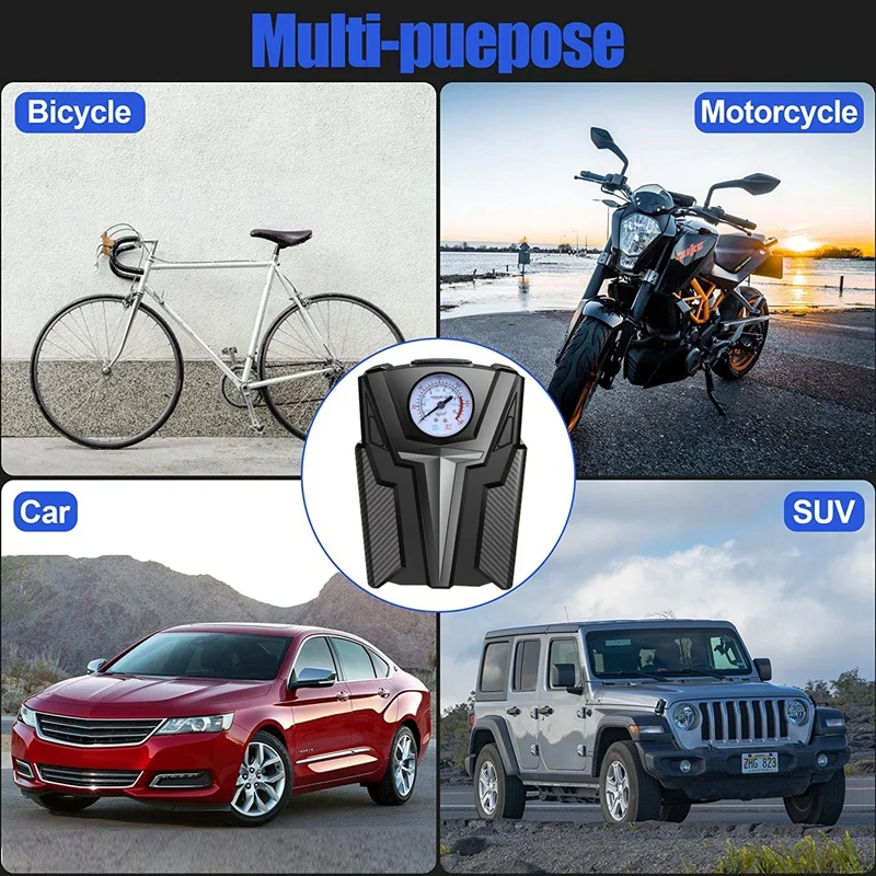 

120W 60S Fast Inflation Air Pump DC 12V Portable Air Compressors Tire Inflator with LED Light for Car Tires, Bicycles