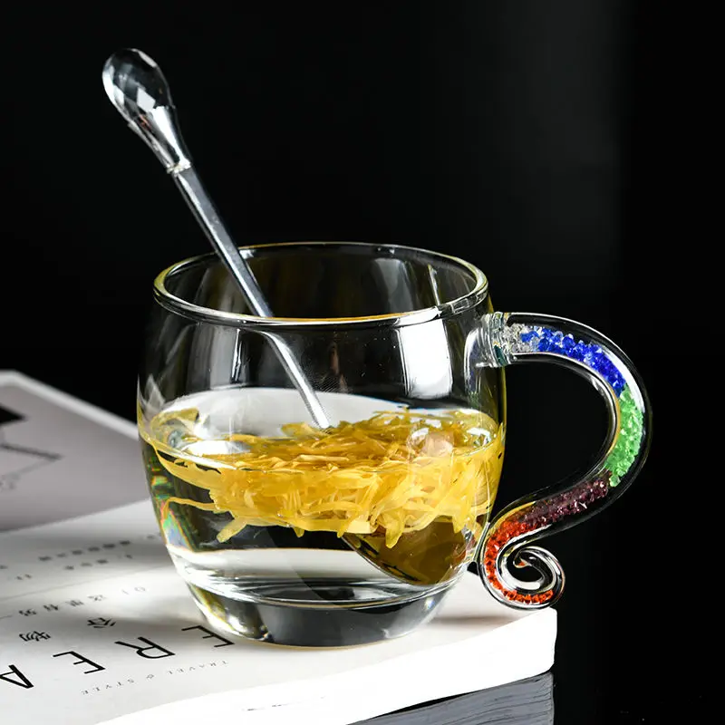 Чашка для чая стеклянная высокотемпературная пенопластовая чайная чашка с