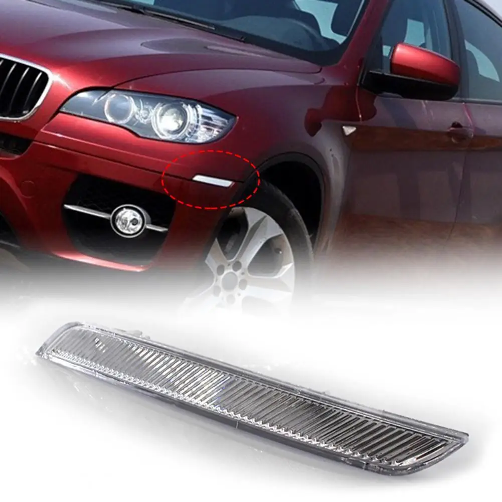 

Side Marker Reflector ABS Front Bumper Right/Left False Light Reflector 63147187088 63147187087 63147179992 for BMW E71 X6 08-14