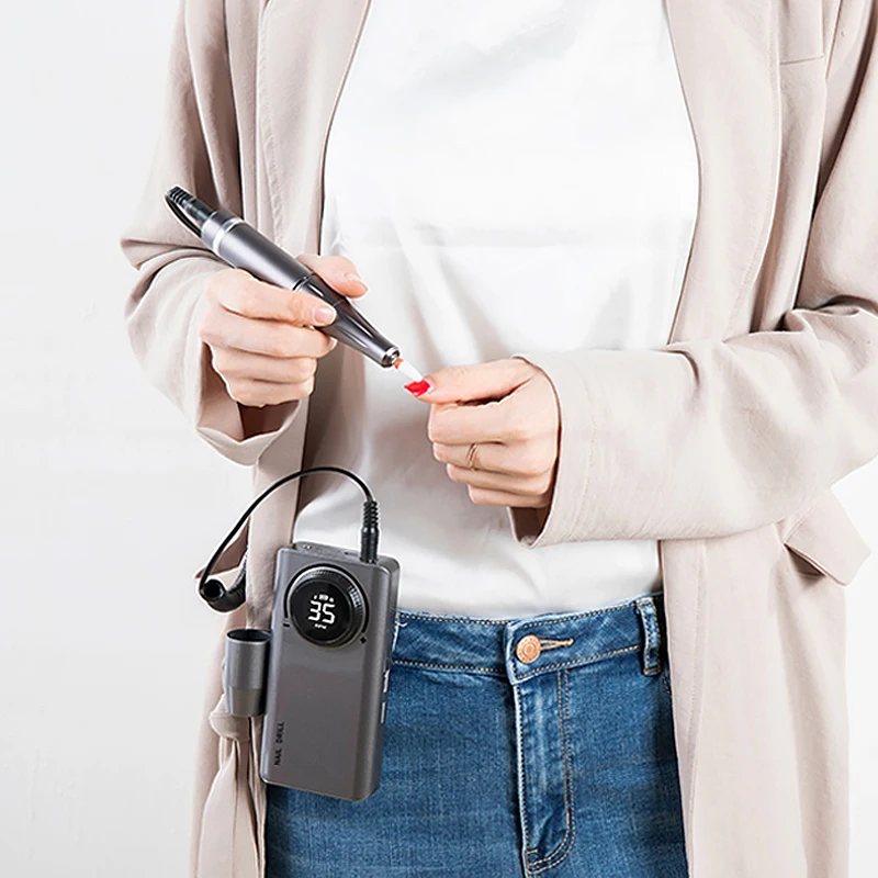 

35000 RPM Rechargeable Nail Drill Machine Electric Nail File Manicure Drill Set Professional Nail Tools for Nails Salon