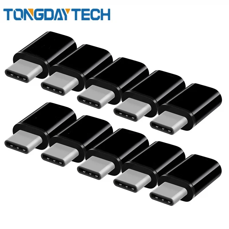 Tongdaytech 20 шт. USB C адаптер Micro USB Женский к type-C Мужской Тип C кабель адаптер usb-адаптер Tipo C для samsung S9 S8 S10
