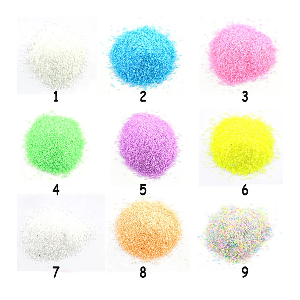 10g Luminous Sand DIY Resin Filler Decor For Mold Wishing Bottle Slime Filling Colorful Paillette Glitter Epoxy Resin Mold