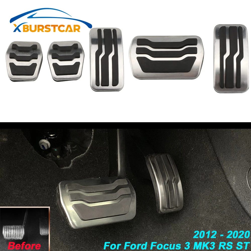 Xburstcar для Ford Focus 3 MK3 RS ST 2012 2020 Автомобильная топливная педаль из нержавеющей стали