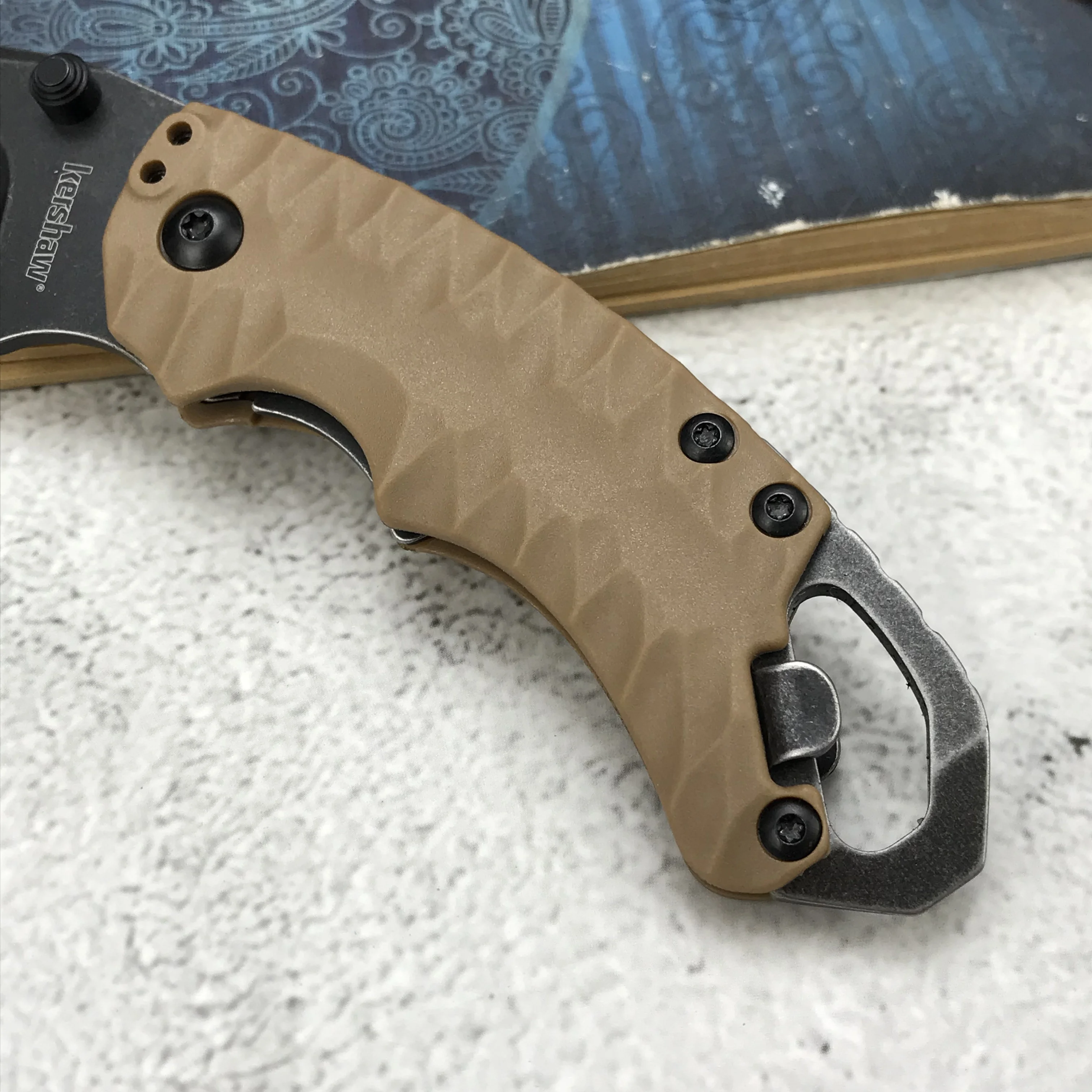 Многофункциональный складной нож kershow 8750 Shuffle II 2 25 дюйма обычное лезвие Blackwash GFN
