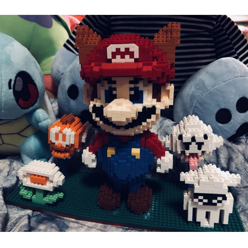 ZMS 3490 игра Super Mario Tanooki привидения Марио 3D модель Сделай Сам алмазные мини