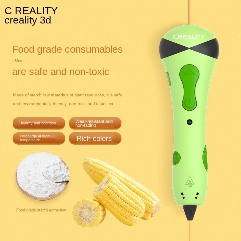

CX 3D printing pen children's new low temperature 3d graffiti brush wireless charging 3D printing pen toys