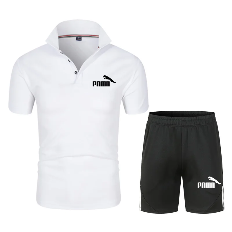 

2021 Summer Fashion Sports Suit polo Shirt Lapel Breathable Solid Color Business polo Men's High Quality polo shirt Men Suit