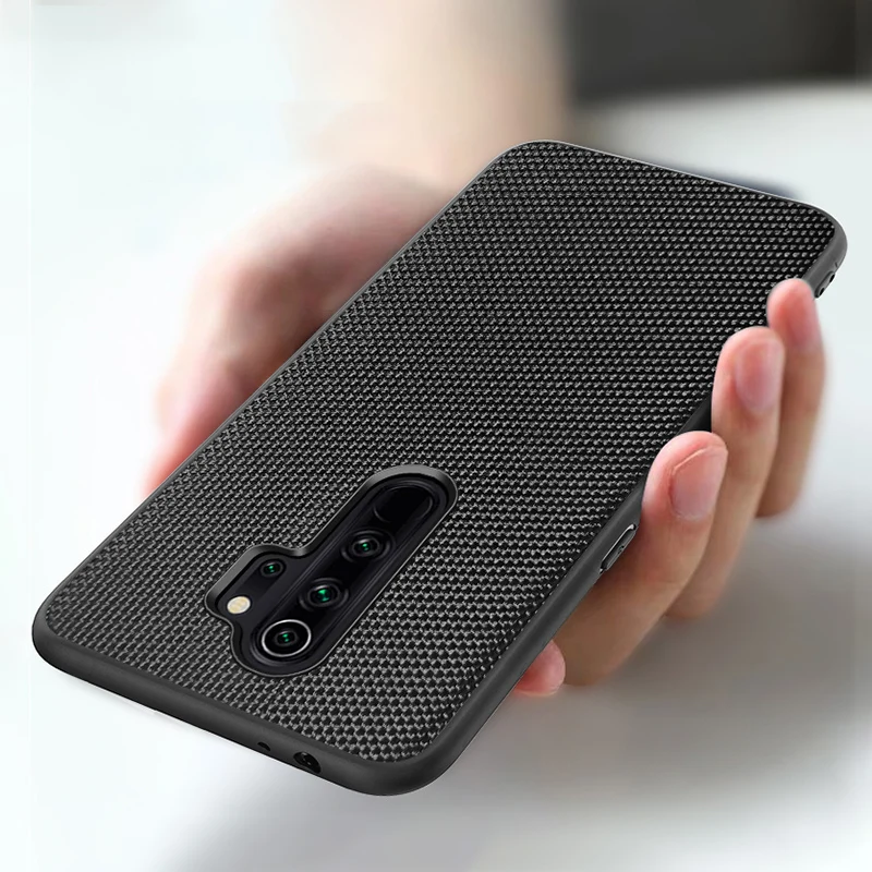 

For Redmi Note 8 Pro Case Luxury Nylon Fiber Texture Ultra-Thin Shockproof Back Cover For Xiaomi Mi 9T Redmi K20 K30 Pro Case
