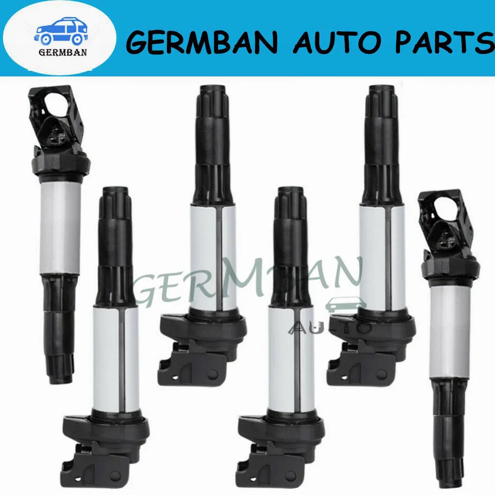 

6 шт. катушка зажигания 12131712219 12137841558 для 2012-17 BMW E70 X5 3,0 F30 320I 2013 3,0 T mini 7 594 596-05 7594596-05 759459605