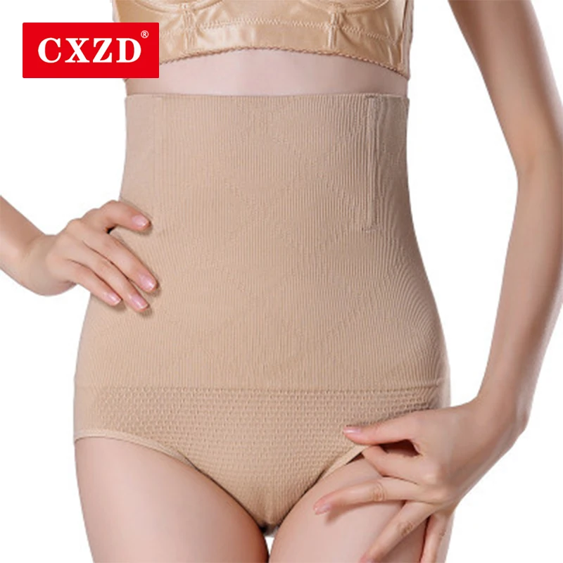Женские Утягивающие трусы CXZD с высокой талией для коррекции живота бесшовный