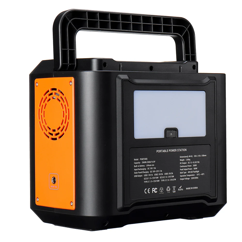 

Xmund Portable Power Station Solar 220V 500W Peak Power Generator Emergency Energy Supply Car Outdoor Battery Charger 80000mAh