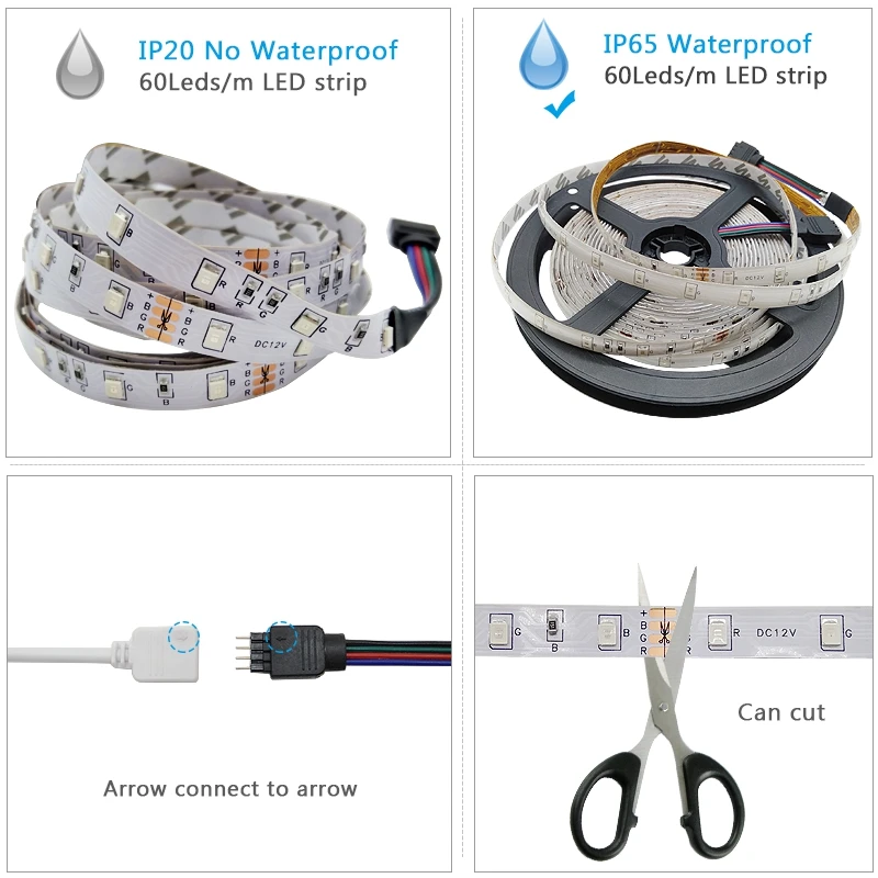 Bluetooth Музыка SMD 5050 2835 5 м 10 15 светодиодный светильник водонепроницаемая