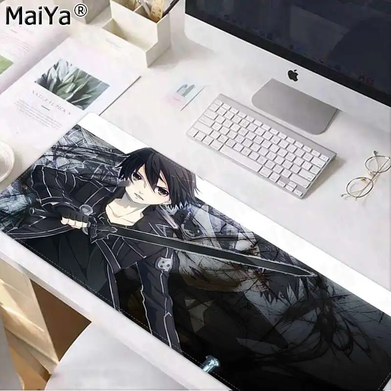 

Maiya Simple Design Sword Art Online Laptop Computer Mousepad Rubber PC Computer Gaming mousepad