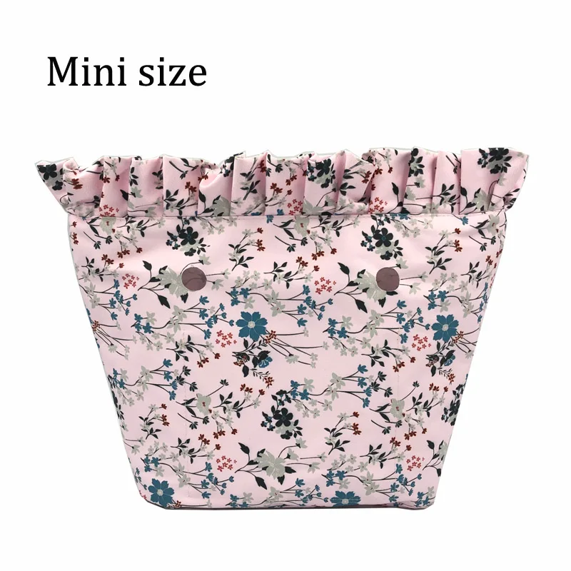Floral Style 30 Цветочная окантовка подкладка красочный принт внутренний карман на молнии для классического мини Obag вставка с внутренним водонепроницаемым покрытием для O сумки - Цвет: Floral Style 30