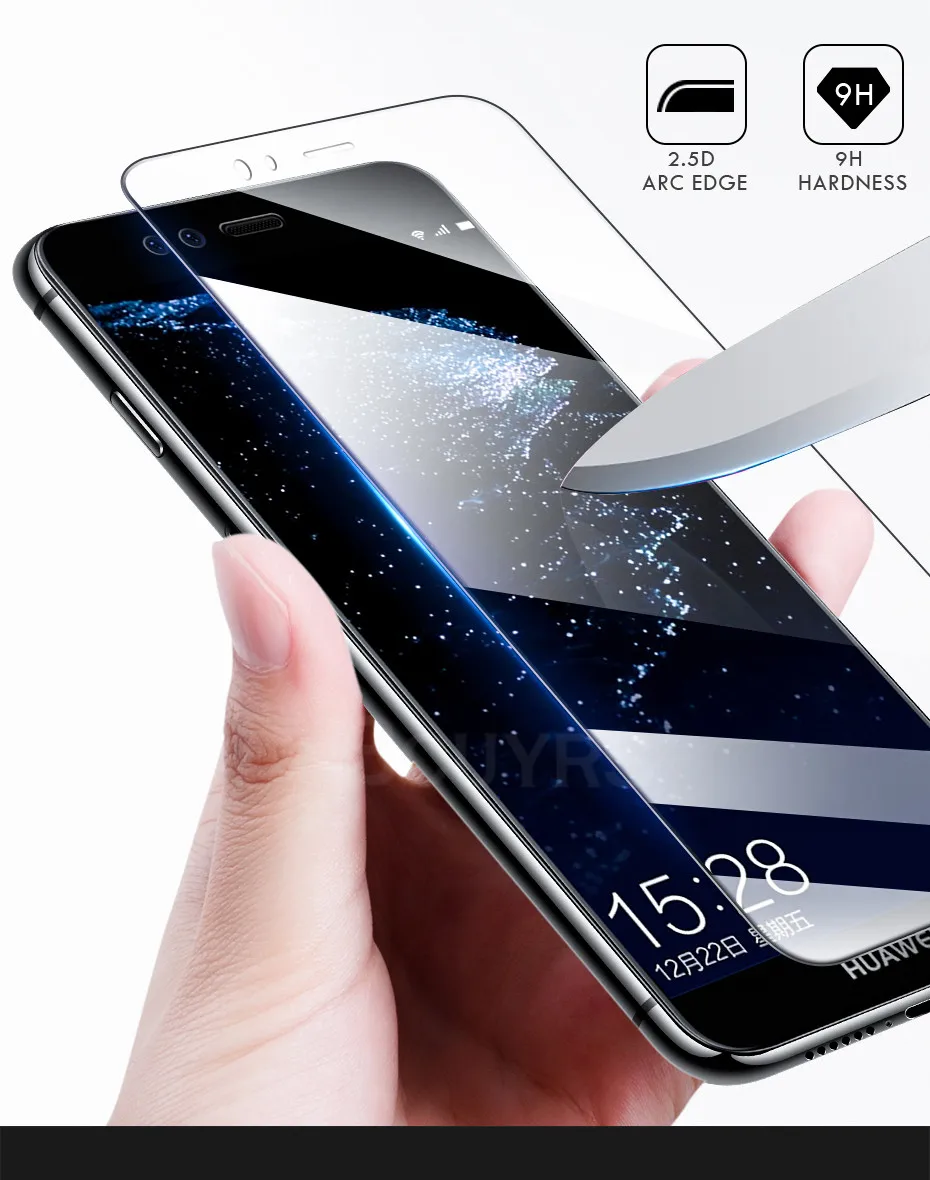 3-1 шт./лот, полностью закаленное стекло для huawei P20 Lite, Защитное стекло для экрана huawei P20 P20 Pro P30 Honor 8 9 10 Lite Honor 8X