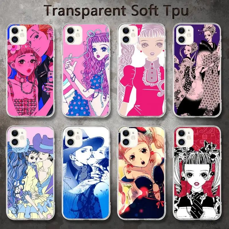 

Anime paradise kiss miwako Phone Cases for iPhone 8 7 6 6S Plus X 5S SE 2020 XR 11 pro XS MAX 12 12Mini